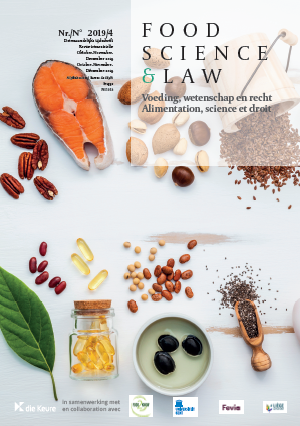 Cover Food Science & Law nummer 4 2019